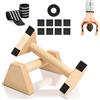 Huamirra Parallele Calisthenics, 2 Pezzi Push Up in Legno, Parallele in Legno, Push Up Bar Fitness, Barre Paralleles Calisthenics, con 1 Nastro Adesivo e 1 Paio di Braccialetti, per Ginnasticam, Fitness, Yoga