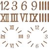 BENECREAT Kit di Numeri per Orologio In 2 stile, 2 Set di Numeri di Ricambio per Orologi, Inclusi Numeri Arabi e Romani per Orologi Digitali Fai Da Te, Decorazioni Artistiche per La Casa