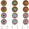 PH PandaHall PandaHall 12 Set Rivetti a Vite per Pelle Bottoni Rivetto Stile Tibetano Rivetti Decorativi Borchie per Borsa Borsetta Scarpe Artigianato in Pelle Vestiti Cintura