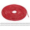 QUARKZMAN 4mm x 10m Corda Tubolare Strass Corda Cristallo Catena Strass Cristalli per Decorazione Fai Da Te Cucire Scarpe Maglioni Pantaloni Ginnastica, Rosso Scuro, con Aghi