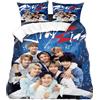 PfirstDa Set Biancheria Da Letto Boy Band Coreana, Copripiumino 135 x 200 cm