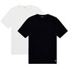 Emporio Armani Endurance - Confezione da 2 Magliette Girocollo da Uomo, Taglia S, vestibilità Regolare, Colore: Nero, Nero, S