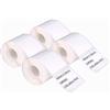 DINGYI 4 rotoli di carte termiche compatibili con stampante M110/120 bianche adesive impermeabili 40x30mm 230 etichette/rotolo carta termica per stampante per codici a barre per vendita al dettaglio e