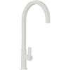 SCHOCK|Miscelatore Cucina NEW AQUAARCO T, Rubinetto Canna Alta Curvata Quadrata, Saving Apertura 90°, Rotazione Canna 360°, Ottone smaltato New Aluminia, Abbinabile ai lavelli, Made In Italy.