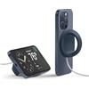 elago Grip Stand Magnetico - Compatibile con MagSafe, Compatibile con iPhone 17/16/15/14/13/12, Supporto in Silicone Premium [Cavo di ricarica non incluso] (Jin Indaco)