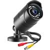 ZOSI 1080P HD Telecamera di Sorveglianza Esterno 4-in-1 TVI/AHD/CVI/CVBS, con Tasto OSD, Lente 3.6mm, Visione Notturna Infrarossi 36M, Custodia Metallica IP66