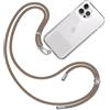 TBOC Cordino Catenella Laccio Strap Porta Cover [Marrone] per Telefono Cellulare da Collo - Tracolla Catenina con Cordini da Phone Cellulari Telefoni Accessori Universale Laccetti Donna Uomo