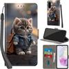 Haninsuze Cover per Samsung Galaxy A56 5G, Gatto | Pelle PU Portafoglio, Porta Carte, Magnetica, Libro, Antiurto Custodia