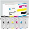XL-Ink Compatibile per HP 72 (HP C9403 A, C9370 A, C9371 A, C9372 A, C9373 A, C9374 A) 6 pezzi