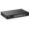 MokerLink Switch Gigabit PoE a 2porte, 16 porte PoE+ Gigabit, 2 Uplink Gigabit, 2 SFP Gigabit, IEEE802.3af/at da 20W, Switch Ethernet Plug and Play non gestito con montaggio su rack in metallo