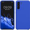 kwmobile Cover per Samsung Galaxy S21 FE Custodia - Back Case per Smartphone in Silicone TPU - Protezione Gommata - blu baltico