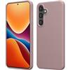 kwmobile Cover per Samsung Galaxy S24 FE Custodia - Back Case per Smartphone in Silicone TPU - Protezione Gommata - lilla color carne