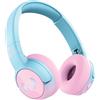 Fresh 'n Rebel Code Junior, Cuffie Bluetooth Senza Fili per Bambini, suono sicuro (<85dB), Adesivo inclusi, Collegare due cuffie, Effetti LED. 48 ore di riproduzione (Cool Candy)