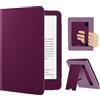 FINTIE Custodia per 7 Kindle Paperwhite (12ª Gen) / Colorsoft - 2024/2025 | Protettiva Supporto Cover con Slot per Schede & Hand Strap per Kindle Paperwhite e Kindle Colorsoft Signature, Viola