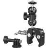 SMALLRIG Camera Cool Ballhead Super Morsetto Mount con Mini Braccio Magico e Mount per Action Camera - 1138B