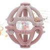 meanus Palla per bambini in silicone, 100% senza BPA (polvere Rosa/Dusty Lilac)
