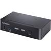 StarTech.com Switch KVM USB C, KVM DisplayPort a 2 porte con video HDR 4K 60Hz U