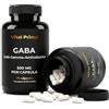 VITAL PRIME GABA 120 Capsule 500MG per Capsula (Acido Gamma-Aminobutirrico) Fornitura per 4 Mesi | GABA 500mg riducono Stress e Ansia e Migliorano la Qualità del Sonno
