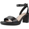 Clarks AmbyrLyn Bay Womens Black Leather, 6
