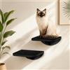 PELUOMOZ Set di 2 scale per gatti, in legno di pino montato a parete, per arrampicata e giochi