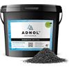 ADNOL Granulato di carbone attivo 10 litri in gusci di cocco per filtro dell'acqua per acquario e stagno, rete 8 x 30, grana 2,36 - 0,6 mm, classe energetica A, utilizzabile come filtro al carbonio