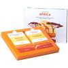 Meridiani® | Cofanetto Regalo Aromi Africa | Rooibos Fragola & Ribes + Caffè Moka | Scatola Regalo Infuso Rooibos | Caffè Tostatura Media Monorigine Sidamo - (60 Gr)