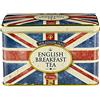 New English Teas - English Breakfast Tea 40 Tea Bags - Union Jack Vintage Tin
