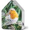 RELAXOUND Zwitscherbox The Original Limited Edition Robin Redbreast, cantante per uccelli, suoni naturali, atmosfera forestale, soundbox cinguettio per uccelli, rilevatore di movimento
