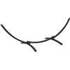 Outsunny Supporto Piede Amaca Struttura in Metallo Robusto rivestimento in resina epossidica, lunghezza 360 cm per amache da 270 a 330 cm, grigio