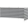 Outsunny Paravento da Spiaggia Pieghevole Frangivista in Poliestere con Barre in Acciaio, 540x150 cm, Grigio
