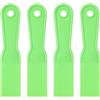 sourcing map 4 raschietti per stucco da 3,8 cm, in plastica flessibile, usa e getta, per spalmare la vernice, strumento per la pulizia, per rattoppare e riparare la pittura, verde