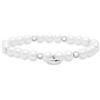 Tamaris Berads - Bracelet bianco con sfere in metallo, acciaio INOX