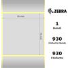 Zebra Etichette Zebra - Z-Ultimate 3000T Silver, formato 76 x 76