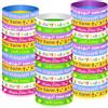 NEBURORA 72 pezzi braccialetti di gomma pasquali coniglietto coniglio uovo pulcino fiore carota braccialetti in silicone per la primavera festa di Pasqua bomboniere cestini riempitivi per uova