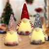 Axijobs 3 PCS Natale Gnomo Bambola con LED Gnomi di Natale Illuminata di Peluche Bambole Senza Volto Mensola da Tavolo di Puntelli per Foto Ornamento,Babbo Decorazioni Natalizia per La Casa Regali di Natale