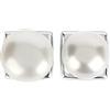 Breil, Collezione Moonlight, Orecchini Donna a Lobo, in Acciaio Inossidabile con Perla Naturale, Chiusura a Farfalla, Dimensioni 8x8 mm, Idea Regalo Donna