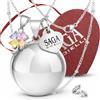SAGA GIOIELLI - Collana Chiama Angeli Gravidanza Ciondolo Richiamo Degli Angeli Gravidanza, Idee Regali per Donne Incinte come Porta Fortuna, Regalo per Futura Mamma (Quadrifoglio Multicolor)