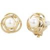 Traveller Orecchini a clip - Perla 10 mm crema - placcati oro 22 carati - 113953