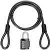 Zhujiehigh Lucchetto con lucchetto a combinazione - 1,25 m di lunghezza 10 mm di diametro - Robusto nucleo in acciaio per una protezione affidabile di biciclette, valigie e mobili