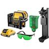 DeWalt DCE0825D1G-QW A 5 Linee Laser, Verde, 10.8 V, Nero