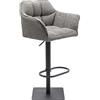 Kare Design Sgabello, Grigio, 111 x 55 x 65 cm