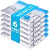 WANALIT Confezione da 6 sacchetti sottovuoto Jumbo (101,6 x 71,1 cm), riutilizzabili, a compressione, salvaspazio, per vestiti, materassi, coperte, piumini, cuscini, trapunte, viaggi (pompa non inclusa)
