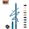 Lestpola Eyeliner in gel blu, matita eye liner cremosa, impermeabile, a lunga durata, resistente alle sbavature, con temperamatite, matita per ombretto Mkroglitter ad alta pigmentazione, per occhi sensibili