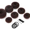 Maple Plentiful 7 Pezzi Chignon a Ciambella, Chignon Bambina, Chignon Facile per Capelli Bambina, Set di Chignon, Hair Bun Maker, con 10 Clip a Forma di U, 5 Corde Elastiche per Capelli, per Bambine e Donne(Brown)
