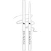 Lestpola Penna per eyeliner in gel glitterato, colore bianco, colorato, super morbida e liscia, impermeabile, penna per eyeliner, facile da applicare, altamente pigmentata, con glitter per le donne 01