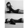 Intimissimi Body Manica Lunga In Essential Modal Con Schiena Scoperta Nero
