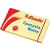 Leitz Esselte 83001 Sticky Note Contacta cartella Portablocco - 75 mm, 100 fogli, colore: giallo