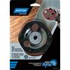 Norton - Set Avos: 1 platorello + 5 dischi abrasivi, ø 115 mm, grana assortita