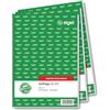 Sigel SD001 - Blocco commissioni, carta copiativa (2 fogli), formato A5, 3 blocchi da 2 x 40 fogli