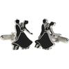 Onyx Art, gemelli a forma di ballerini danzanti, con scatola Onyx Art inclusa